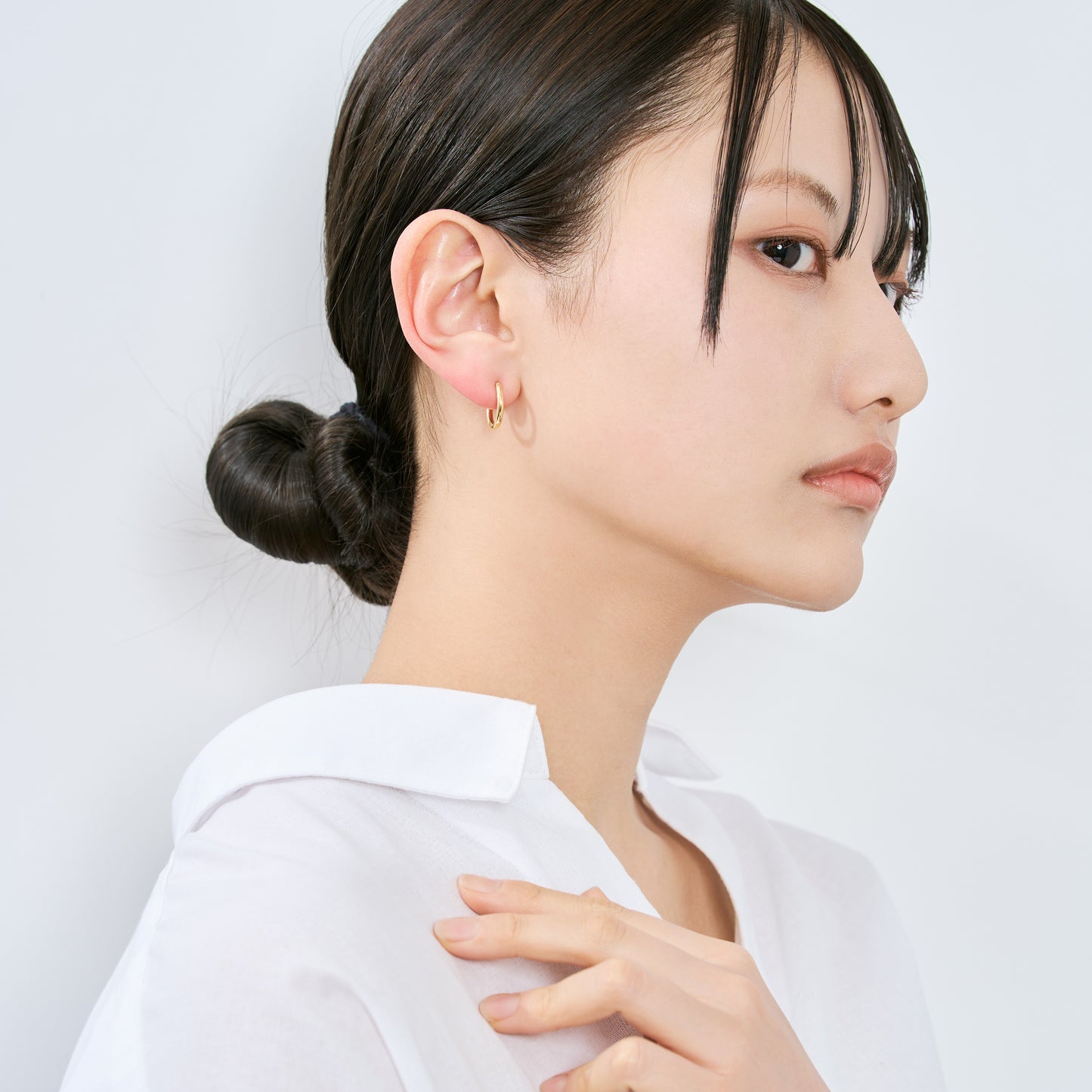 K18 フープピアス（Sサイズ-太）