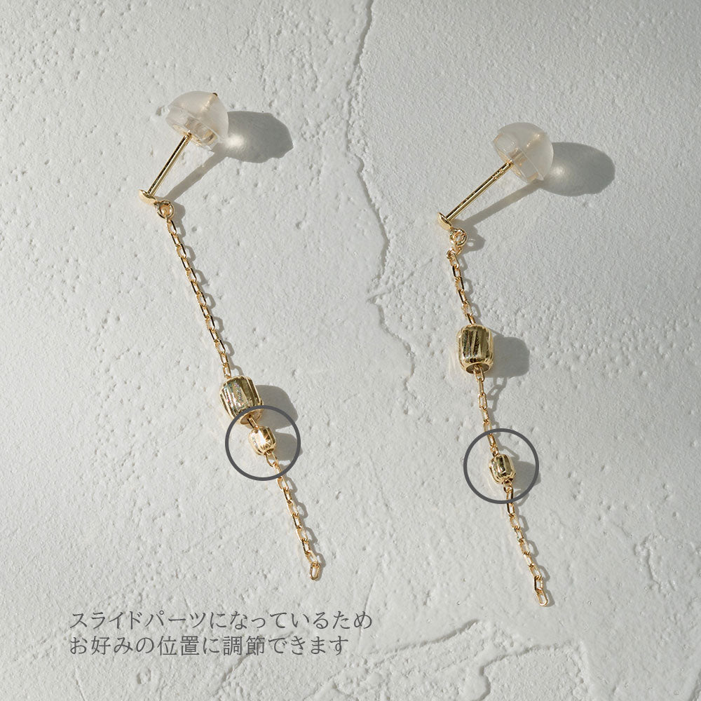 K18 チェーンピアス（02）