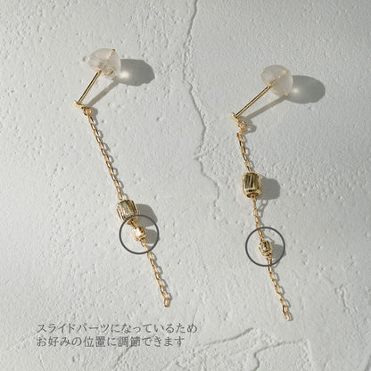 K18 チェーンピアス（02）