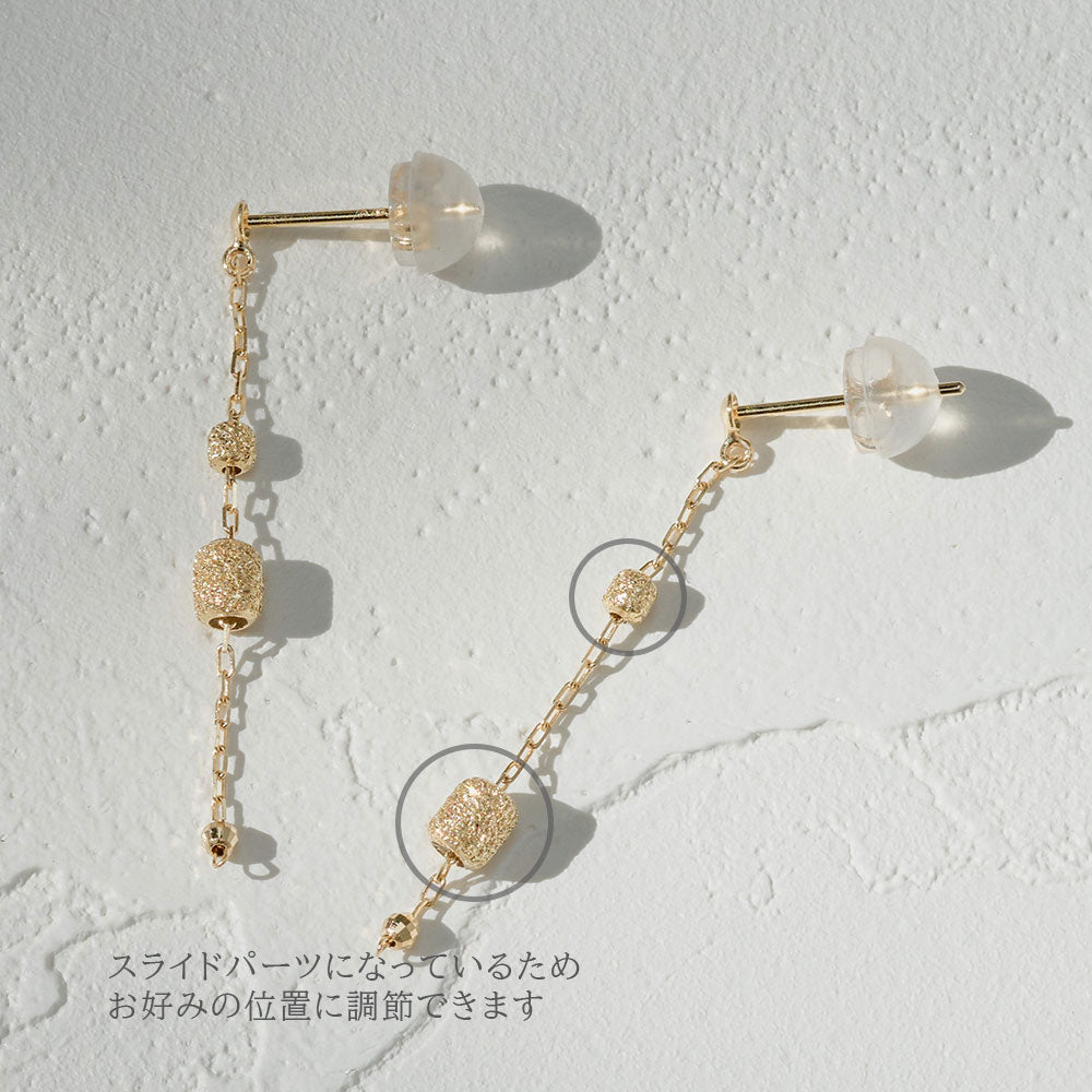 K18 チェーンピアス（03）