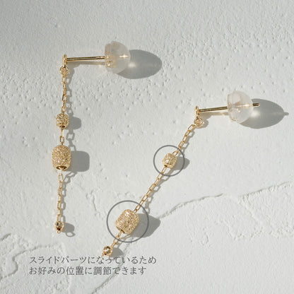 K18 チェーンピアス（03）