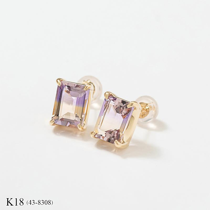 K10 / K18 アメトリン ピアス