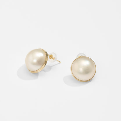 【限定】K10 マベパール ピアス （鏡面 / L線幅 1.5mm）