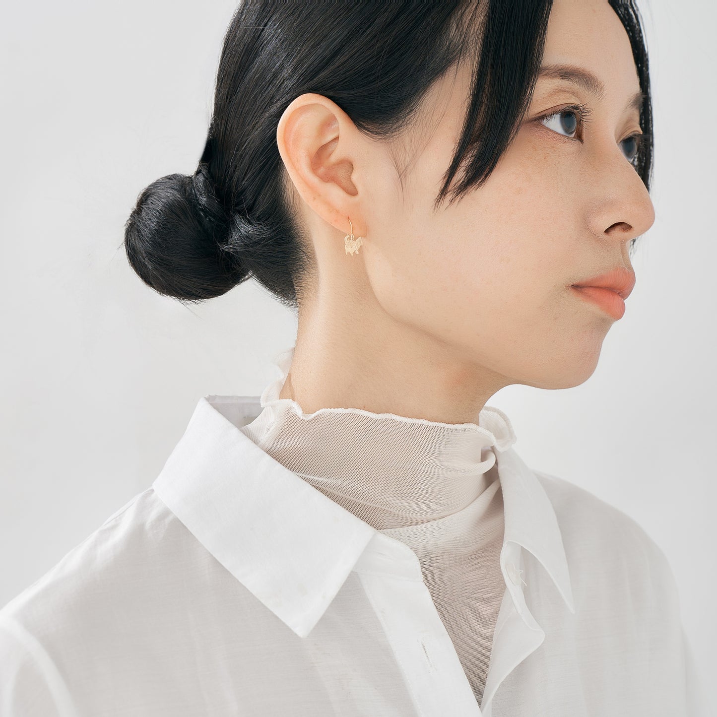 K10 親子ネコ フックピアス
