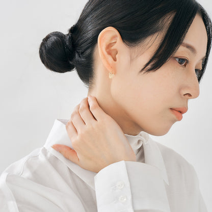 K10 親子ネコ フックピアス