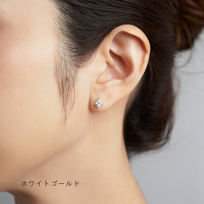 K10YG/WG  キュービックジルコニア スタッドピアス