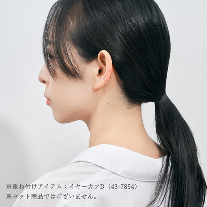 K10 ロングチェーン イヤーカフ
