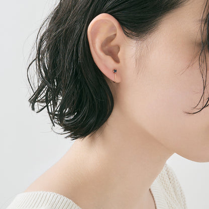 K10 誕生石 イヤリング（9月：サファイア）