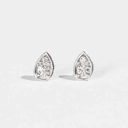 Pt900 ダイヤモンド 0.12ct ドロップ ピアス