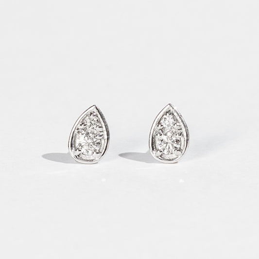 Pt900 ダイヤモンド 0.12ct ドロップ ピアス