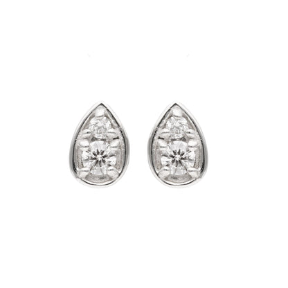 Pt900 ダイヤモンド 0.12ct ドロップ ピアス