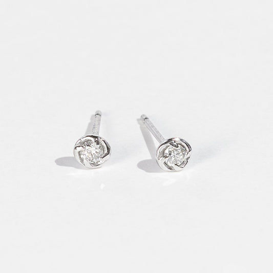 Pt900 ダイヤモンド 0.1ct サークル ピアス