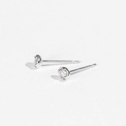 Pt900 ダイヤモンド 0.1ct サークル ピアス