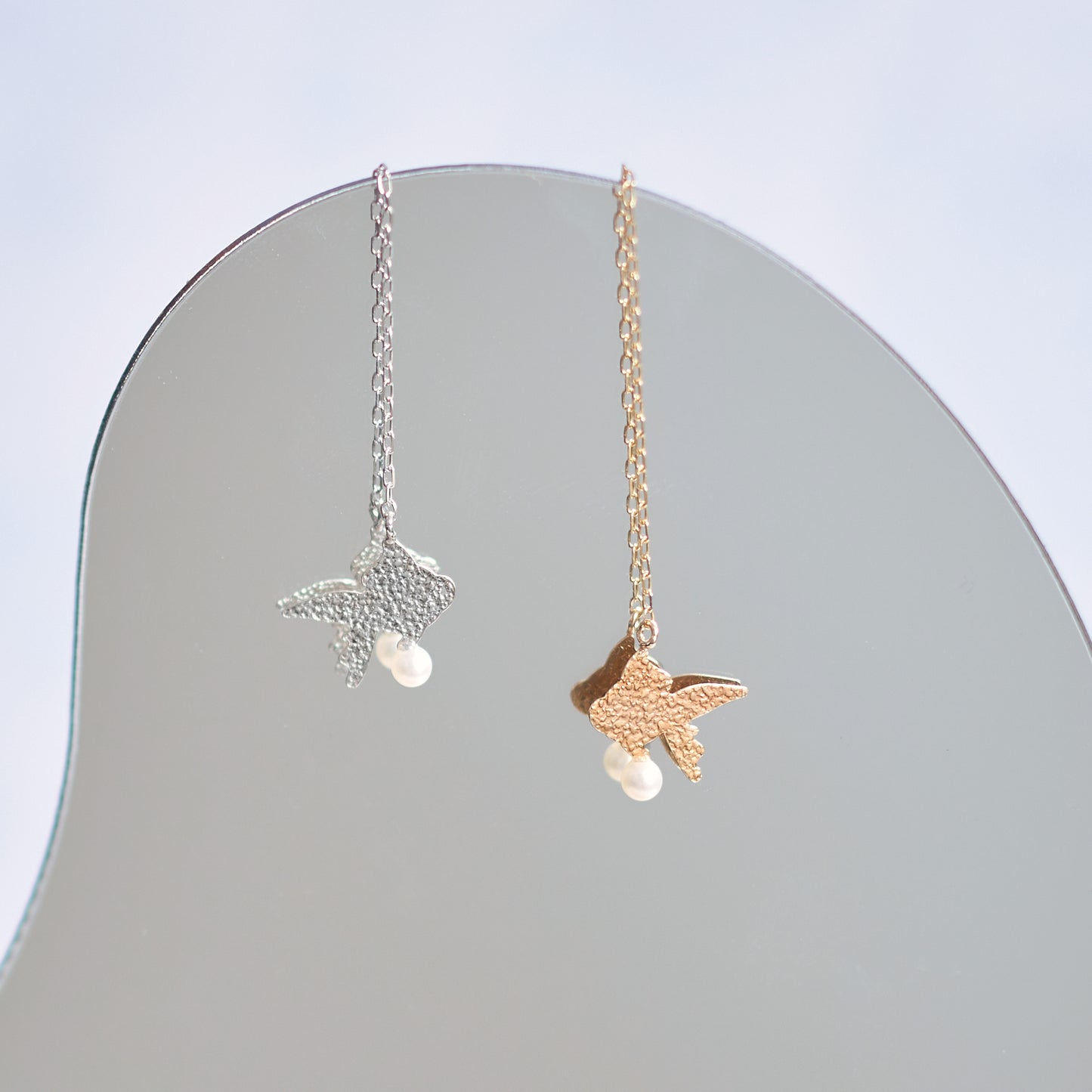 K10 金魚 アメリカンピアス（YG/WG）