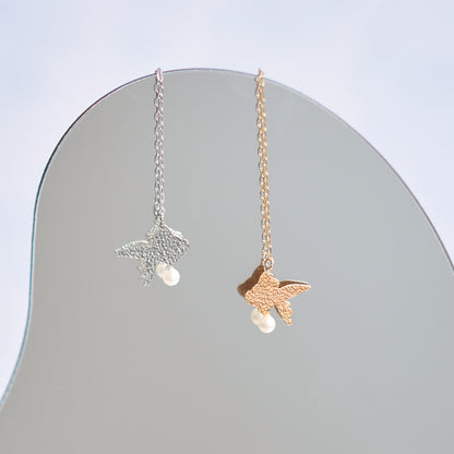 K10 金魚 アメリカンピアス（YG/WG）