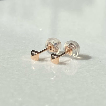 K10 K18 (WG/PG/YG) ひし形ピアス(小)