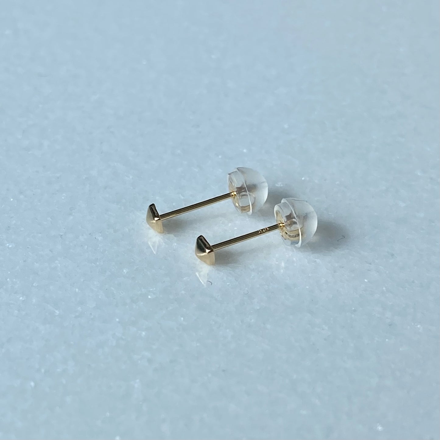 K10 K18 (WG/PG/YG) ひし形ピアス(小)