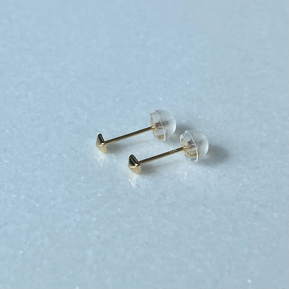 K10 K18 (WG/PG/YG) ひし形ピアス(小)