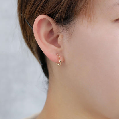 K10 ひねり フープピアス（太）