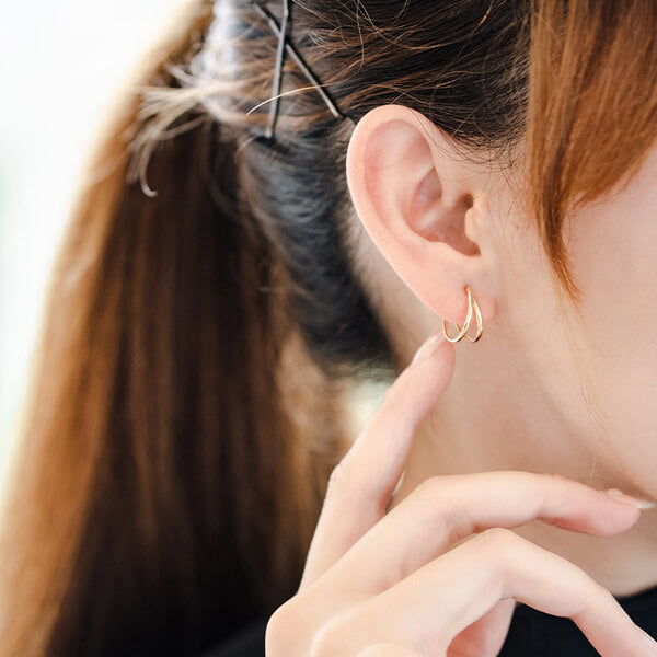 K10 2連 フープピアス（01）