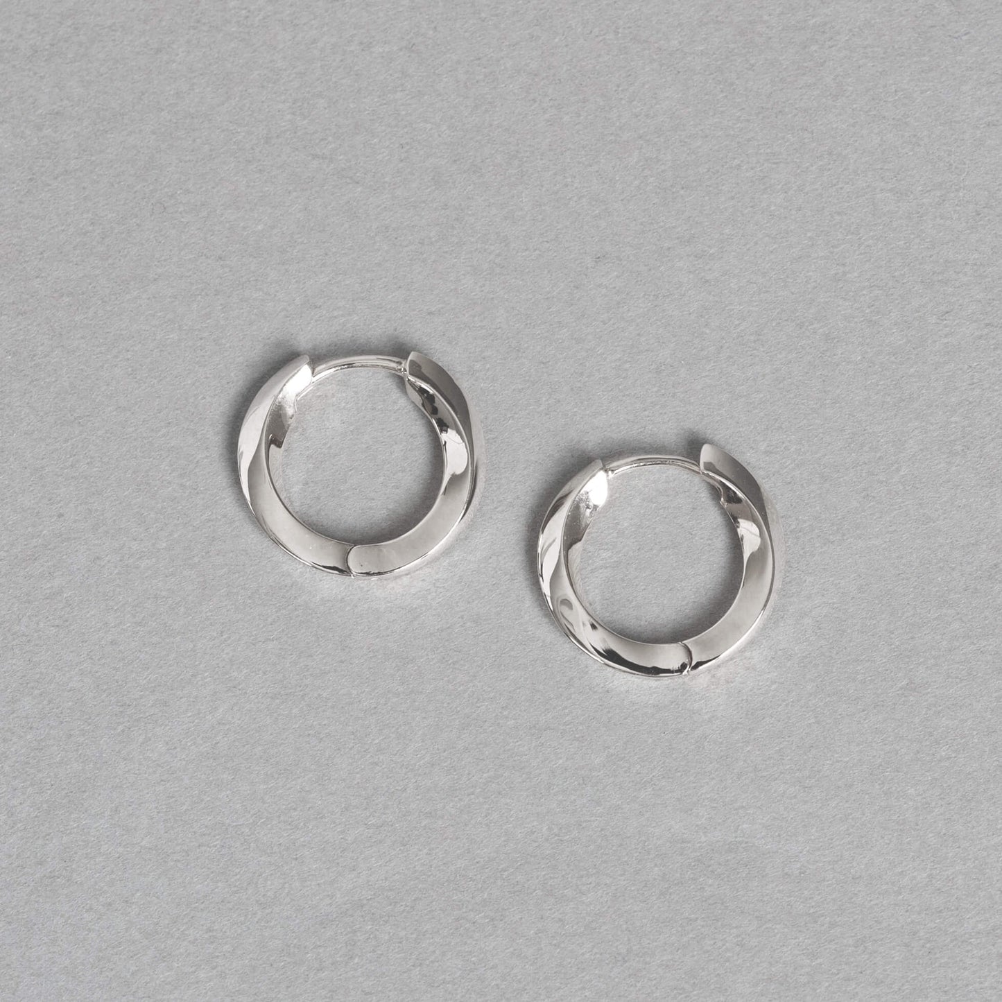 SV925 地金 デザイン フープピアス（04-W/Y）