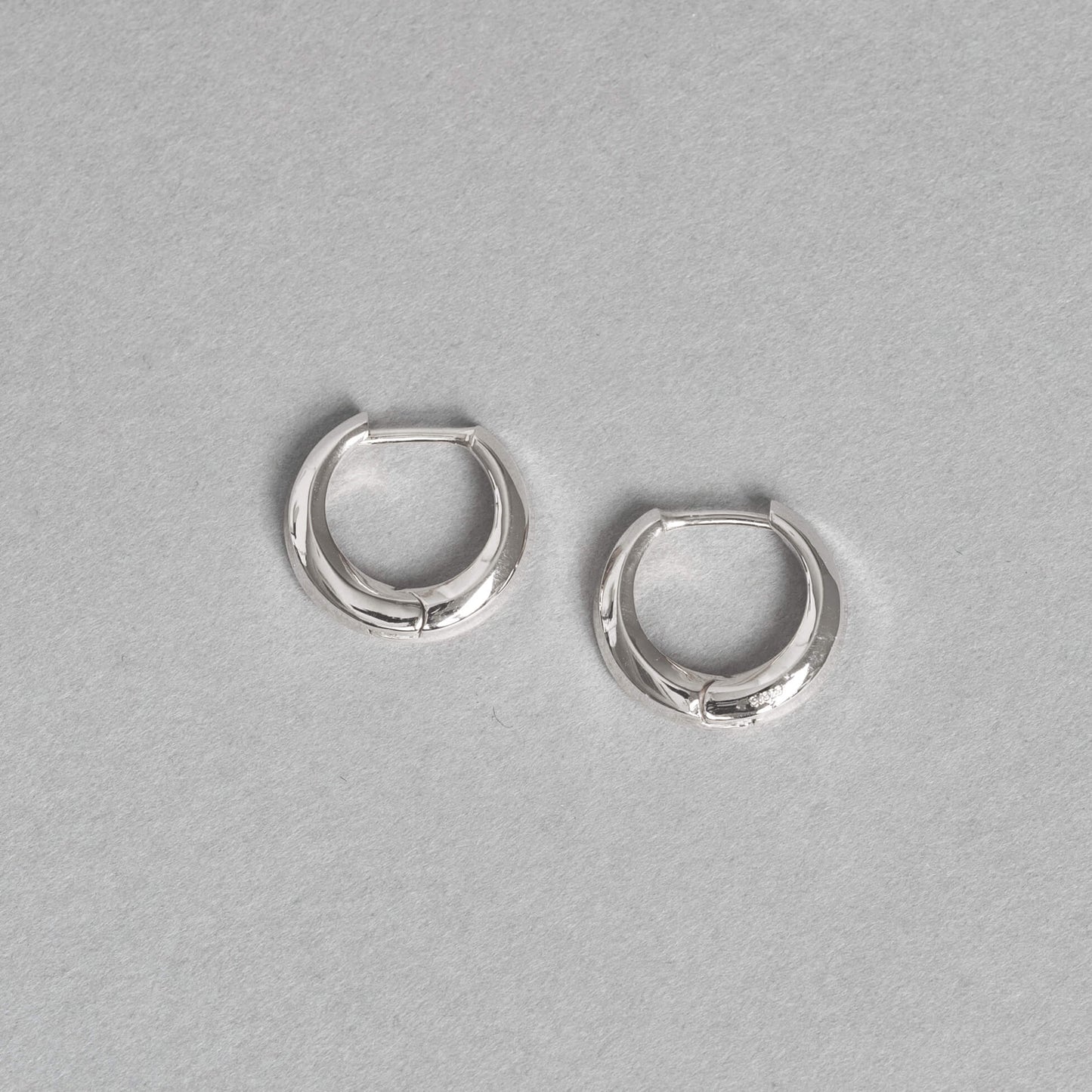SV925 地金 デザイン フープピアス（09-W/Y）