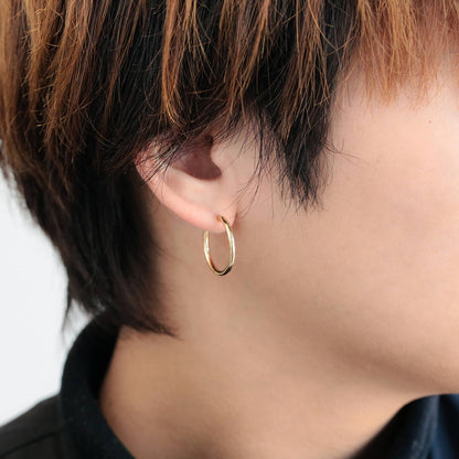 K18 フープピアス（Mサイズ-太）